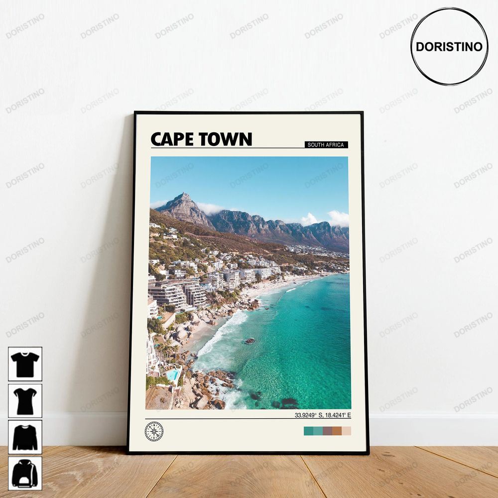 Cape Town Minimalist Cape Town Print Cape Town Cape Town Cape Town Photo Awesome Poster (No Frame)