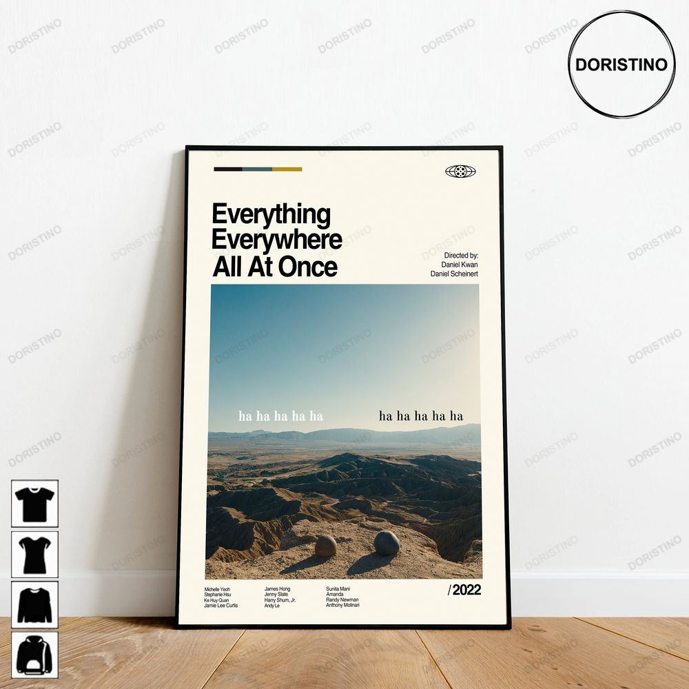 Everything Everywhere All At Once Dan Kwan Retro Movie Minimalist Art Retro Modern Vintage Gifts Limited Edition Posters (No Frame)