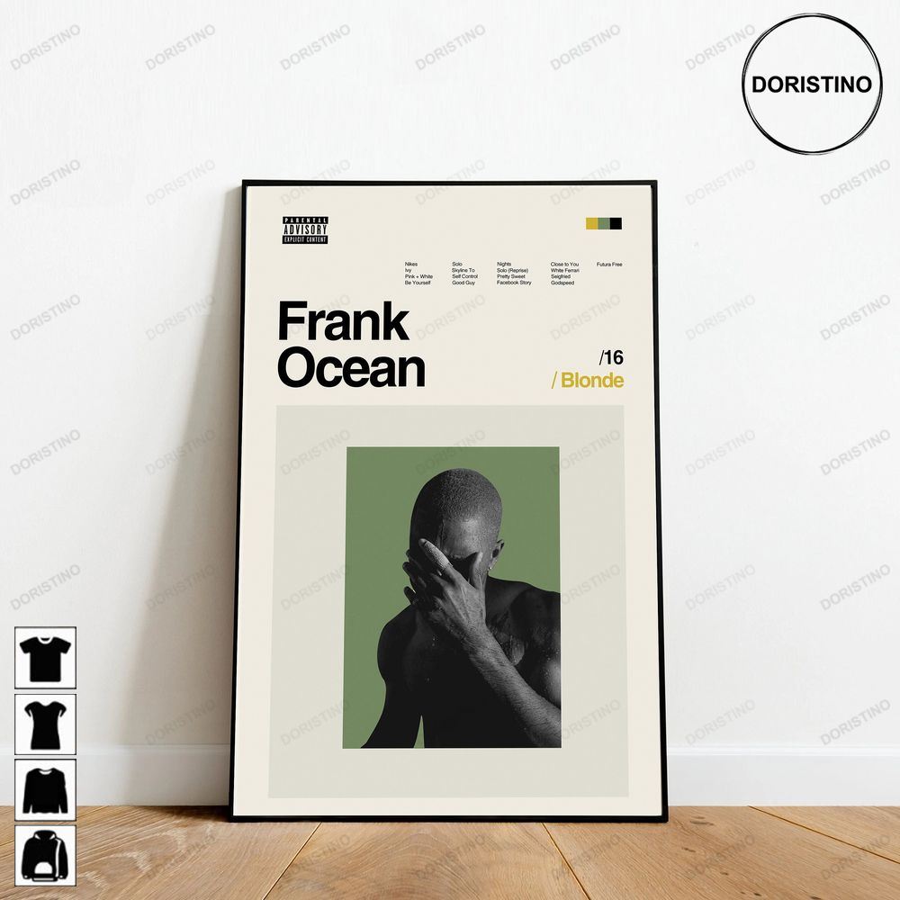 Frank Ocean Blond Music Album Minimalist Art Retro Modern Vintage Abtract Art Trending Style Poster (No Frame)