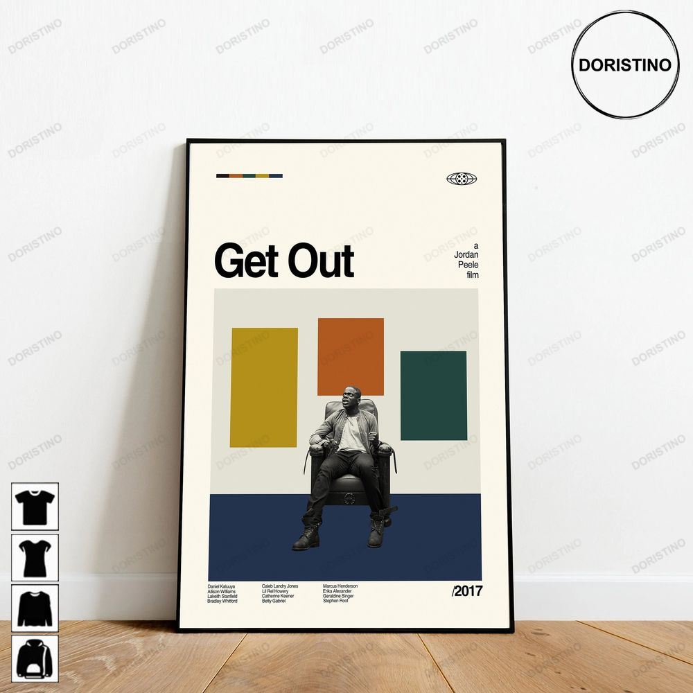 Get Out Movie Retro Movie Minimalist Art Retro Modern Vintage Gifts Art Limited Edition Posters (No Frame)