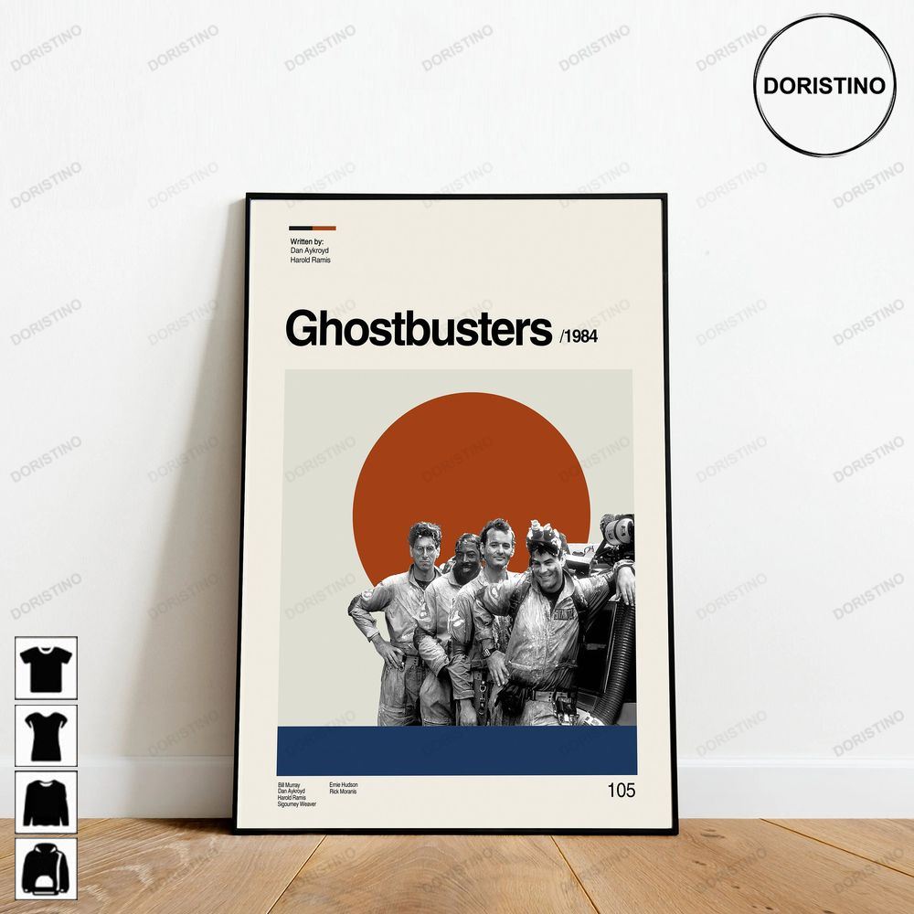 Ghostbusters Giclée Art Retro Movie Minimalist Art Retro Modern Vintage Awesome Poster (No Frame)