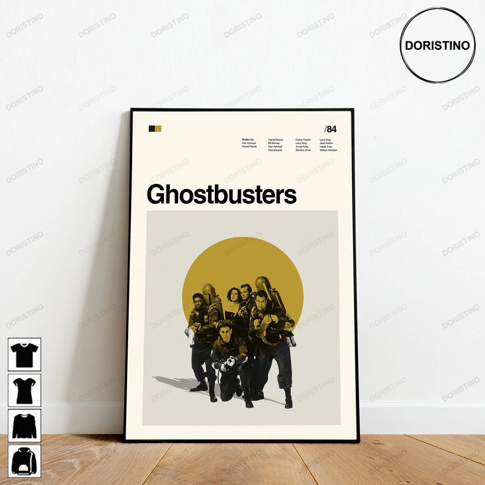Ghostbusters Movie Minimalist Retro Modern Vintage Print Art Awesome Poster (No Frame)