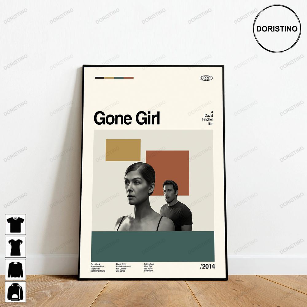 Gone Girl David Fincher Retro Movie Minimalist Art Retro Modern Vintage Trending Style Poster (No Frame)