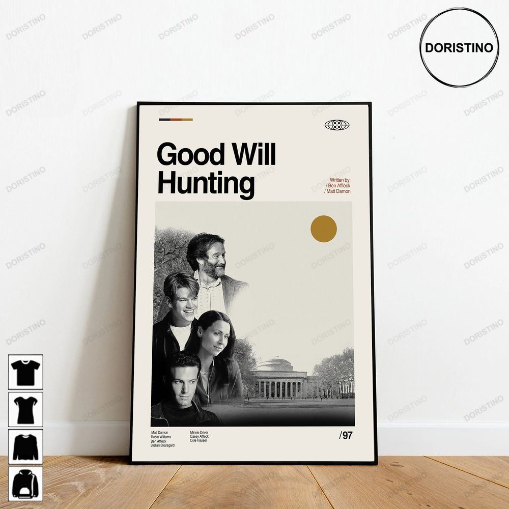 Good Will Hunting Retro Movie Minimalist Art Retro Modern Vintage Ver Trending Style Poster (No Frame)