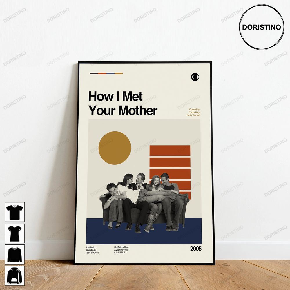 How I Met Your Mother Tv Series Retro Movie Minimalist Art Retro Modern Vintage Gifts Trending Style Poster (No Frame)