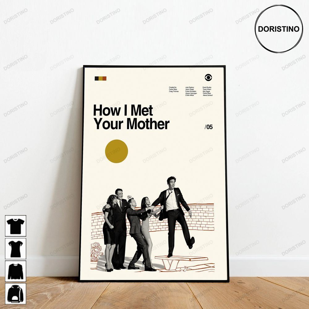 How I Met Your Mother Tv Series Retro Movie Minimalist Art Retro Modern Vintage Limited Edition Posters (No Frame)