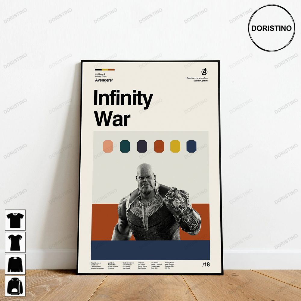 Infinity War Marvel Retro Movie Minimalist Art Retro Modern Vintage Gifts86qnd Trending Style Poster (No Frame)