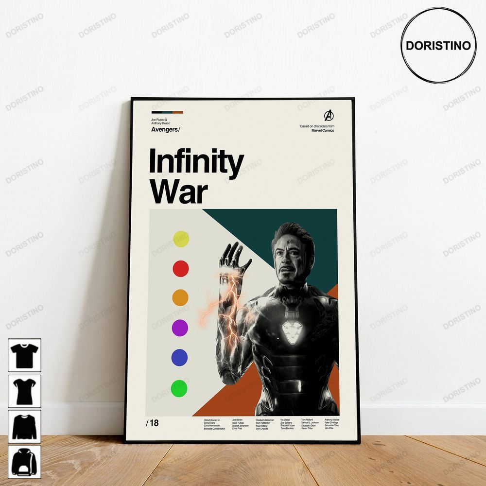 Infinity War Marvel Retro Movie Minimalist Art Retro Modern Vintage Giftslhcfb Trending Style Poster (No Frame)