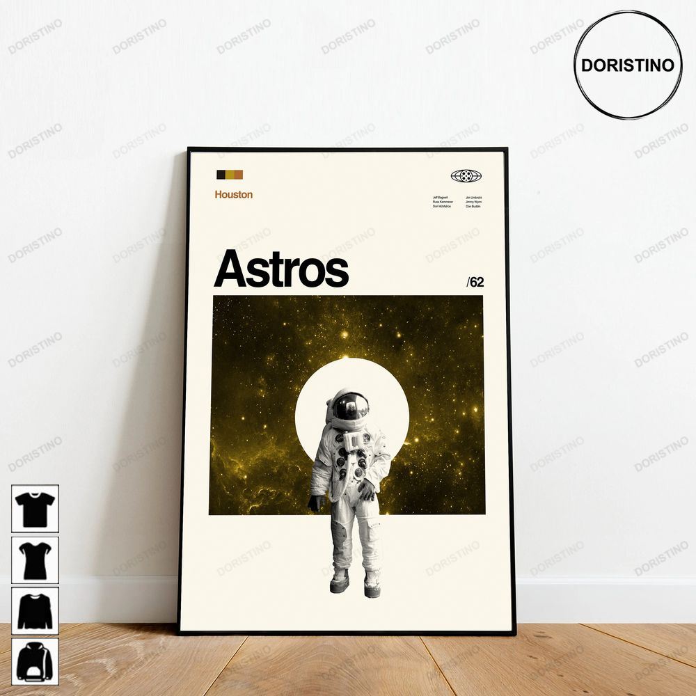 Inspired Astros Retro Movie Minimalist Art Retro Modern Vintage Gifts Awesome Poster (No Frame)