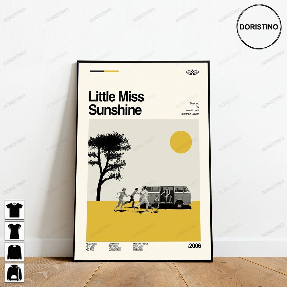 Little Miss Sunshine Minimalist Movie Minimalist Art Retro Modern Vintage Limited Edition Posters (No Frame)