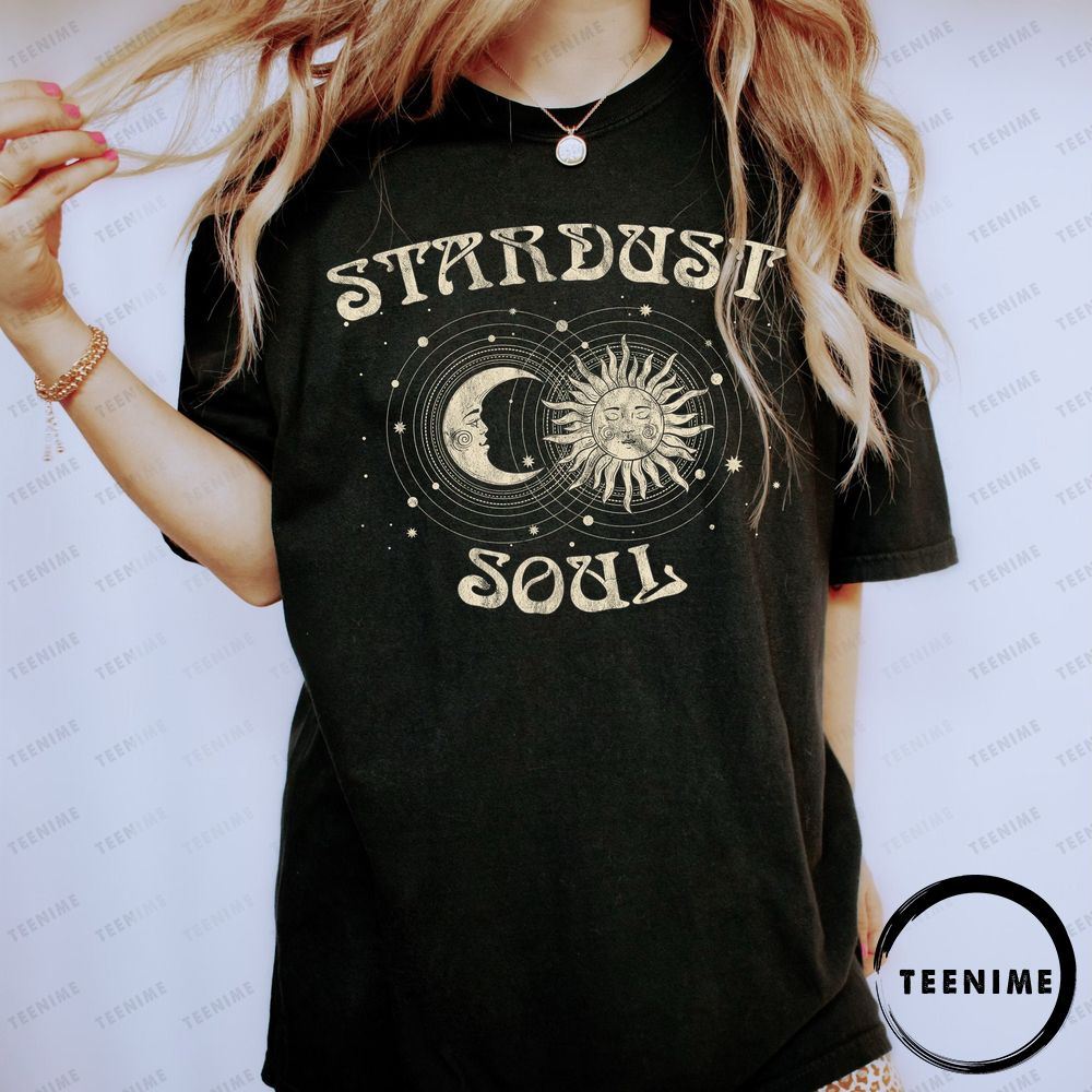 Celestial Stardust Soul Moon Graphic Vintage Limited Edition Shirts