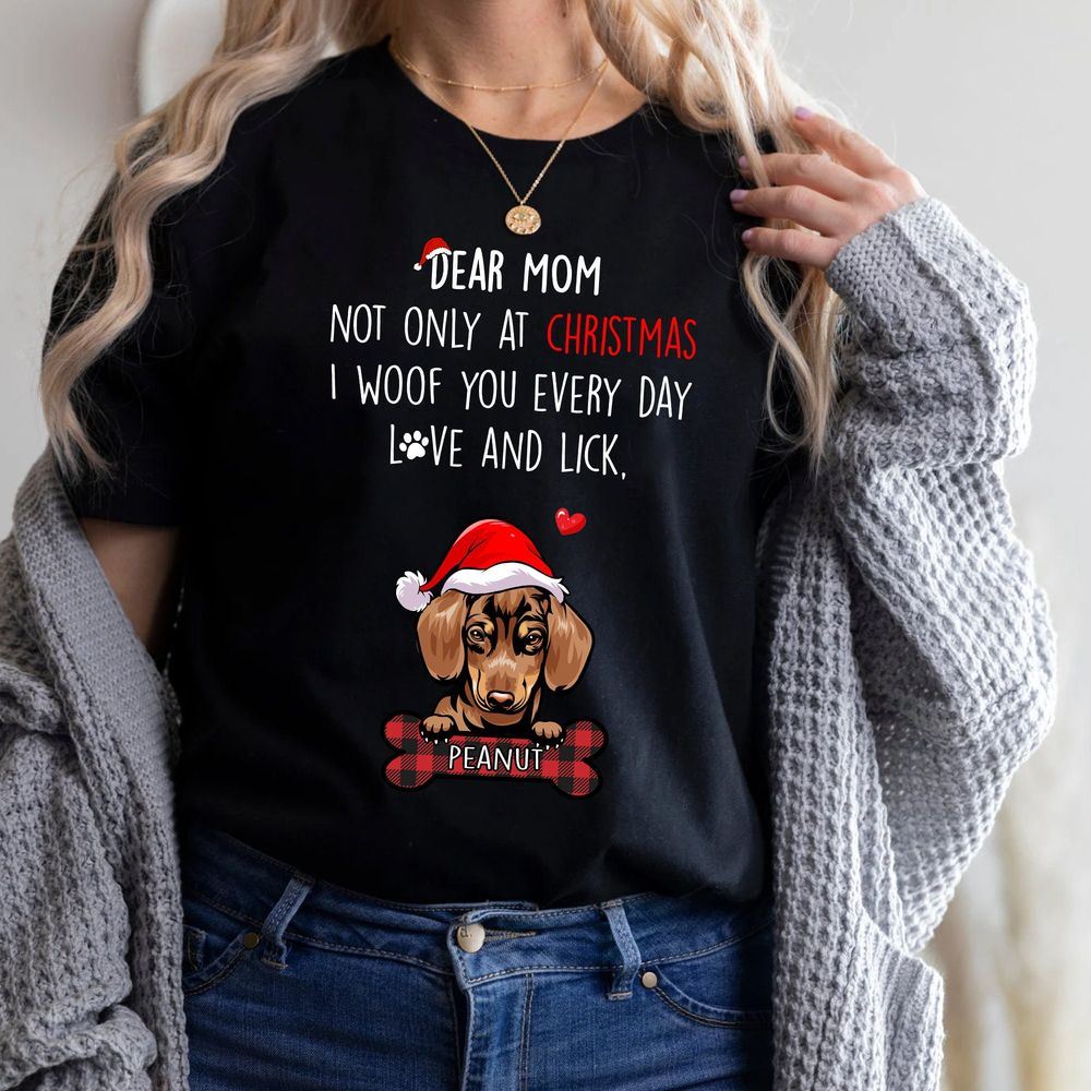 Dog Christmas Personalized Unisex Dog Mom Dog Dad T Style
