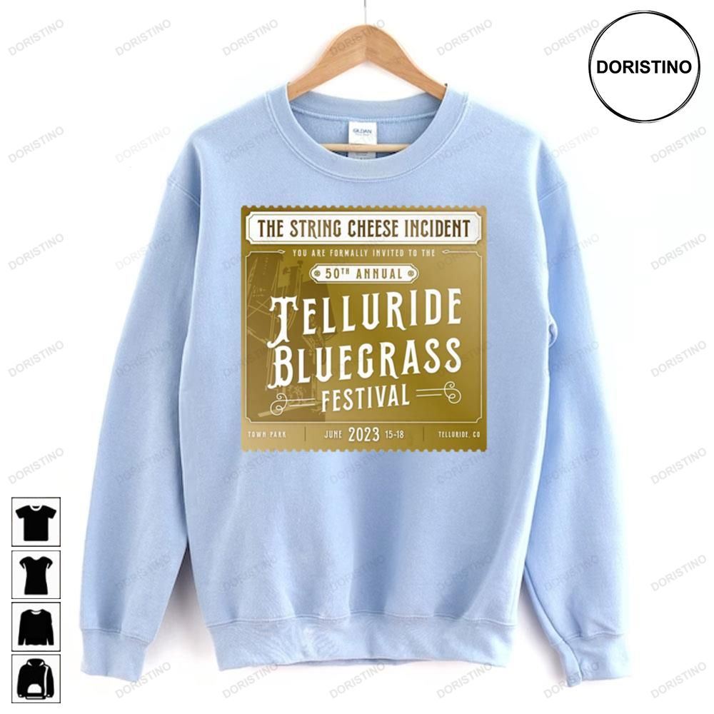 50th Annual Telluride Bluegrass Festival The String Chesse Incdent Limited Edition T-shirts