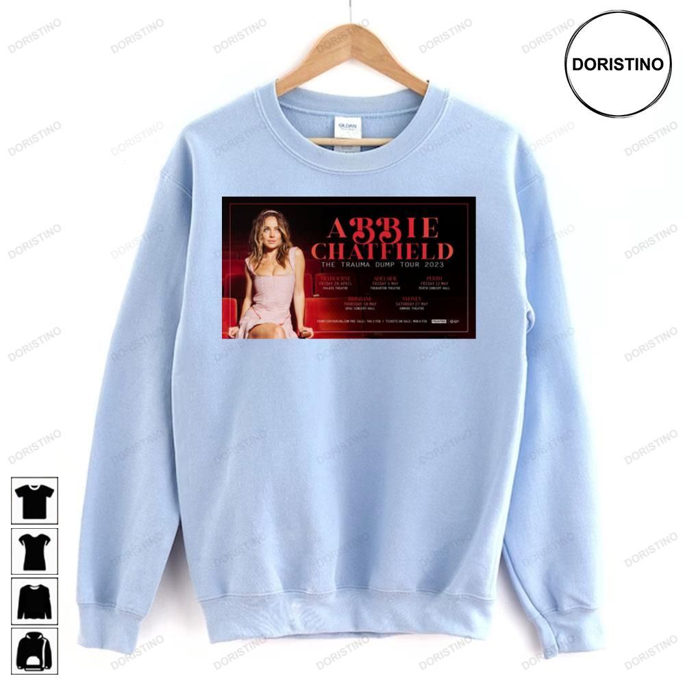 Abbie Chatfield The Trauma Dump 2023 Tour Limited Edition T-shirts