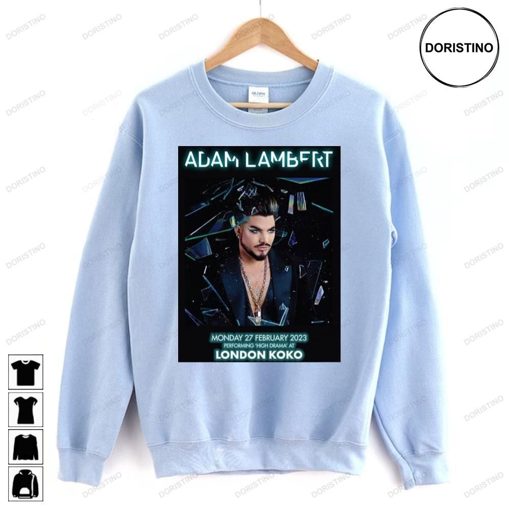 Adam Lambert High Drama 2023 Tour Limited Edition T-shirts