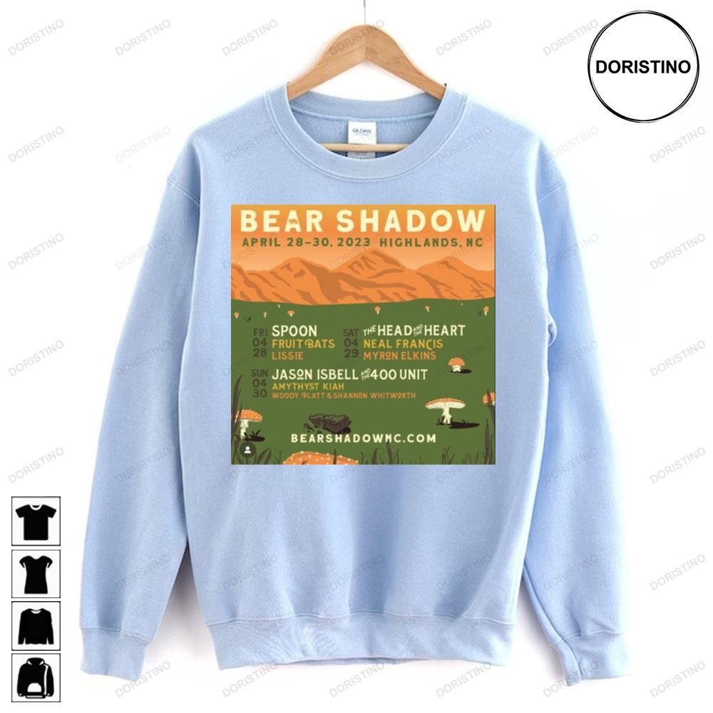 April 2023 Tour Bear Shadow Festival Limited Edition T-shirts
