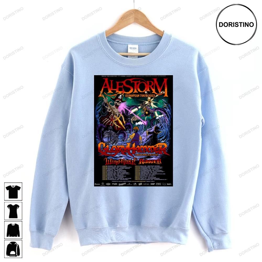 European 2023 Tour Alestorm Limited Edition T-shirts