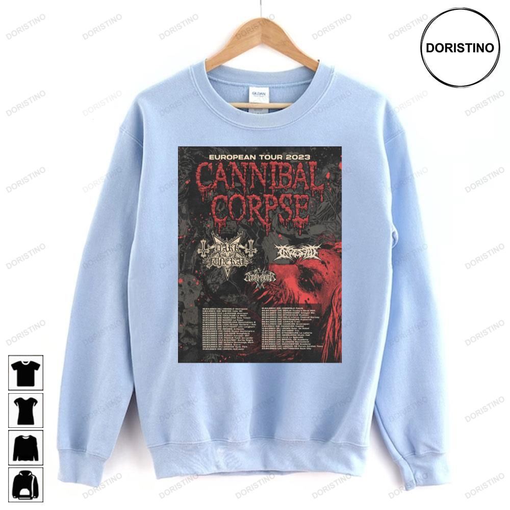 European 2023 Tour Cannibal Corpse Limited Edition T-shirts