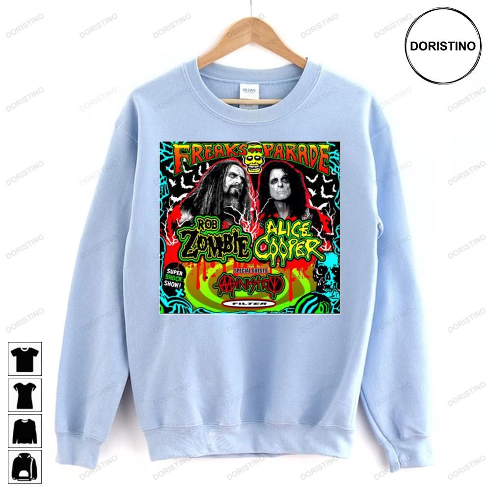 Alice Cooper Rob Zombie Freaks On Parade T-shirt, Hoodie - Tagotee