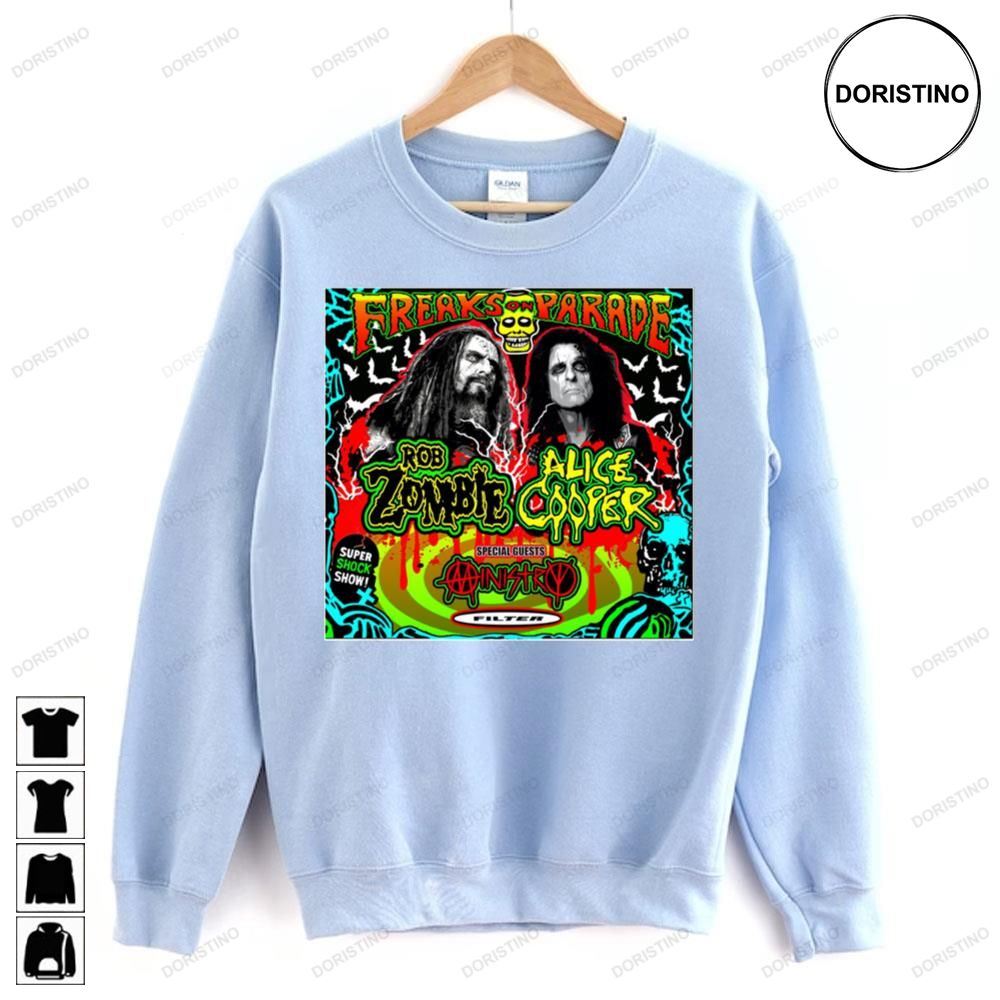 Freaks On Parade 2023 Tour Rob Zombie Alice Cooper Trending Style