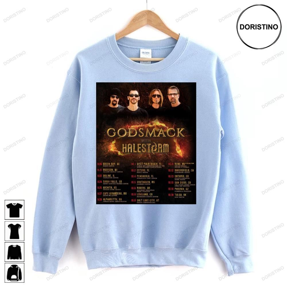 Godsmack With Halestorm Awesome Shirts