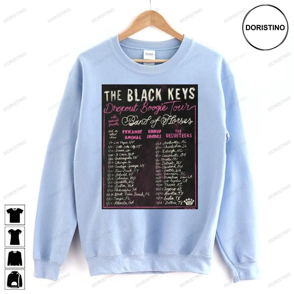 North American The Black Keys Dropout Boogie 2023 Tour Trending Style