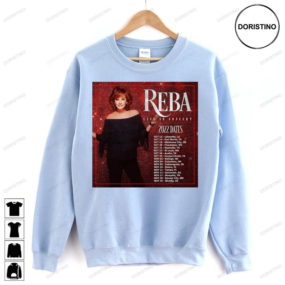 Reba Mcentire Live In Concert 2022 Awesome Shirts