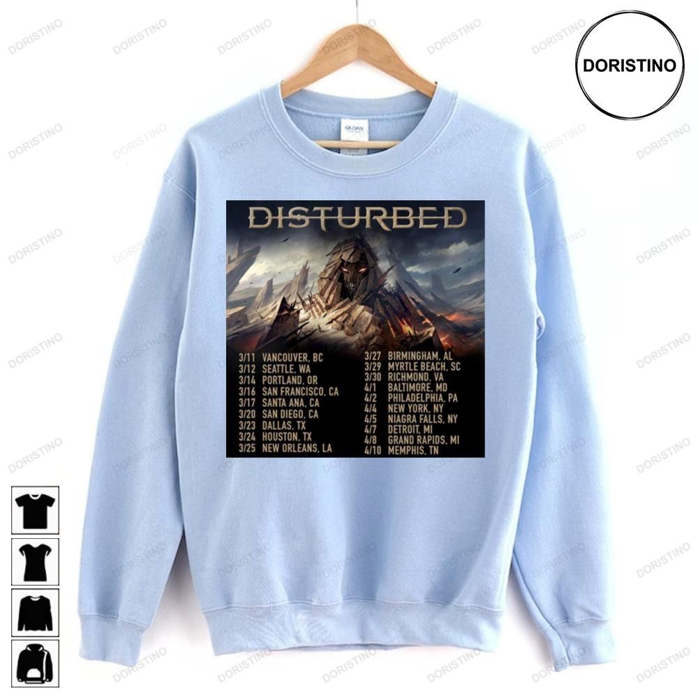 Disturbed areing 2016 Limited Edition T shirts