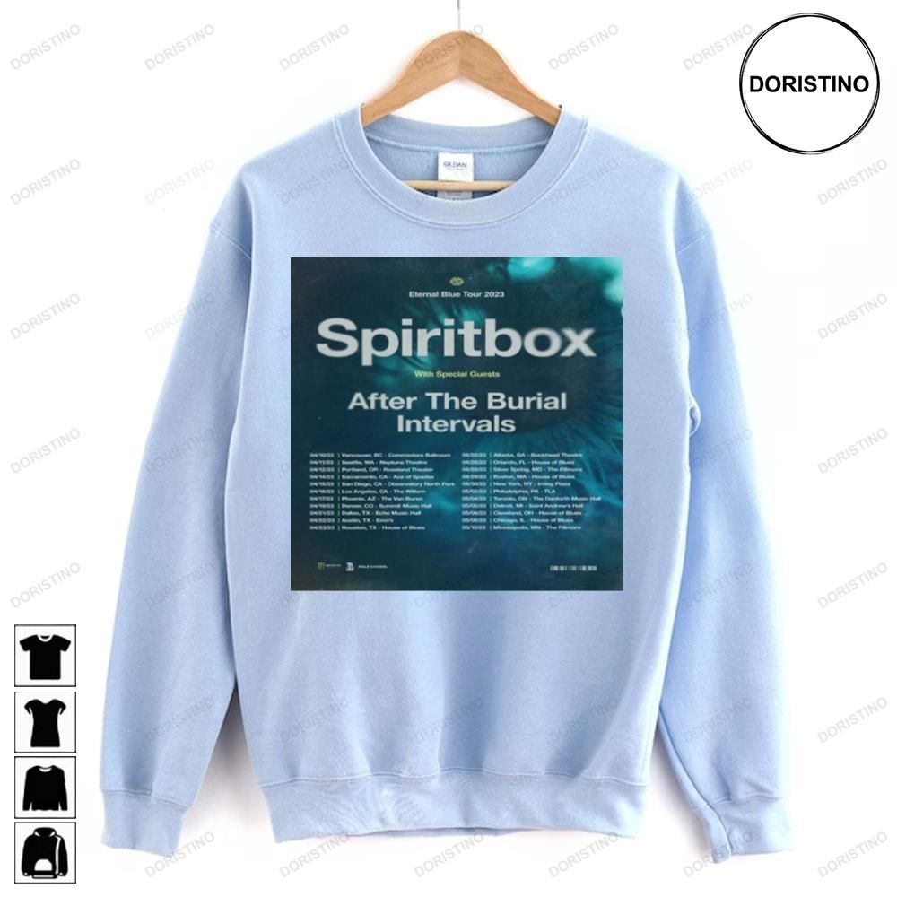 Eternal blue 2023 tour spiritbox after the burial intervals tous Awesome Shirts