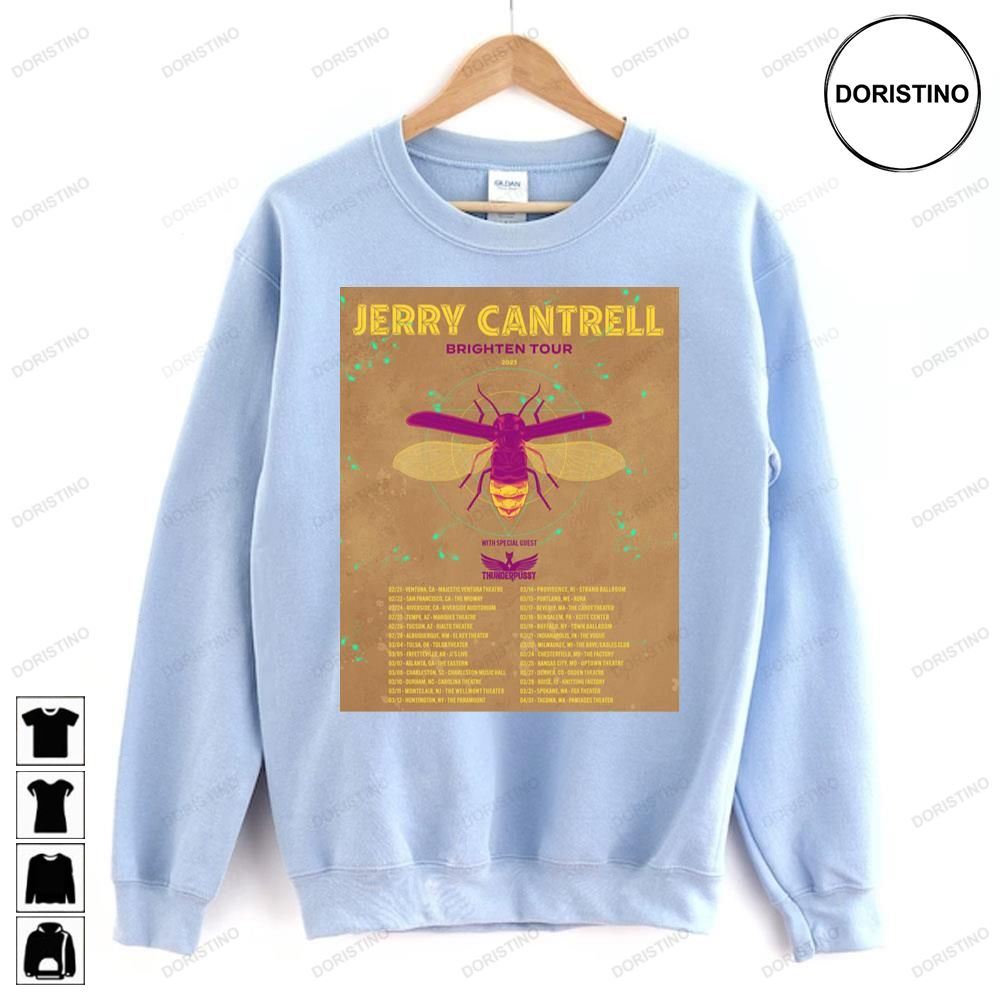 Jerry Cantrell Brighten 2023 Tour Limited Edition T-shirts