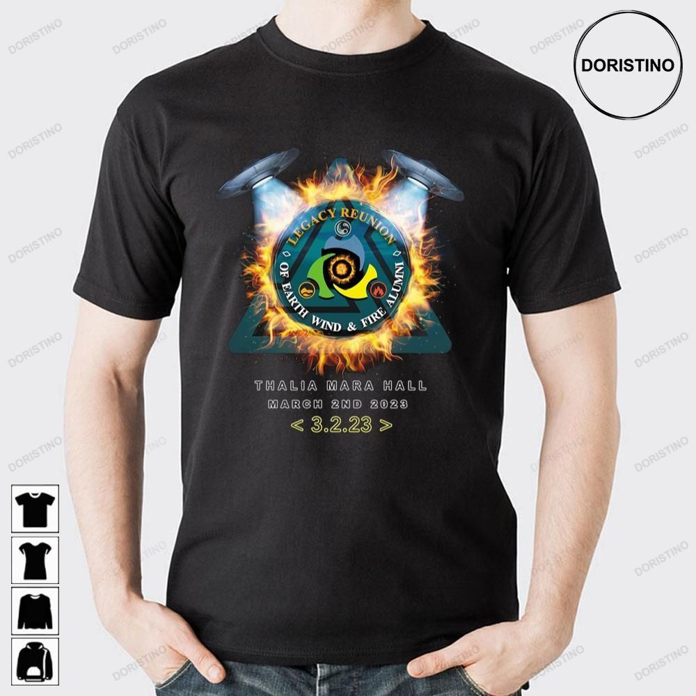 Legacy Reunion Of Earth Wind Fire Album Limited Edition T-shirts