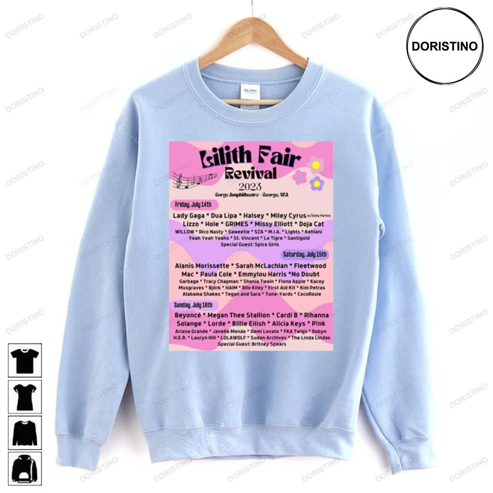 Lilith Fair Revival Limited Edition T-shirts