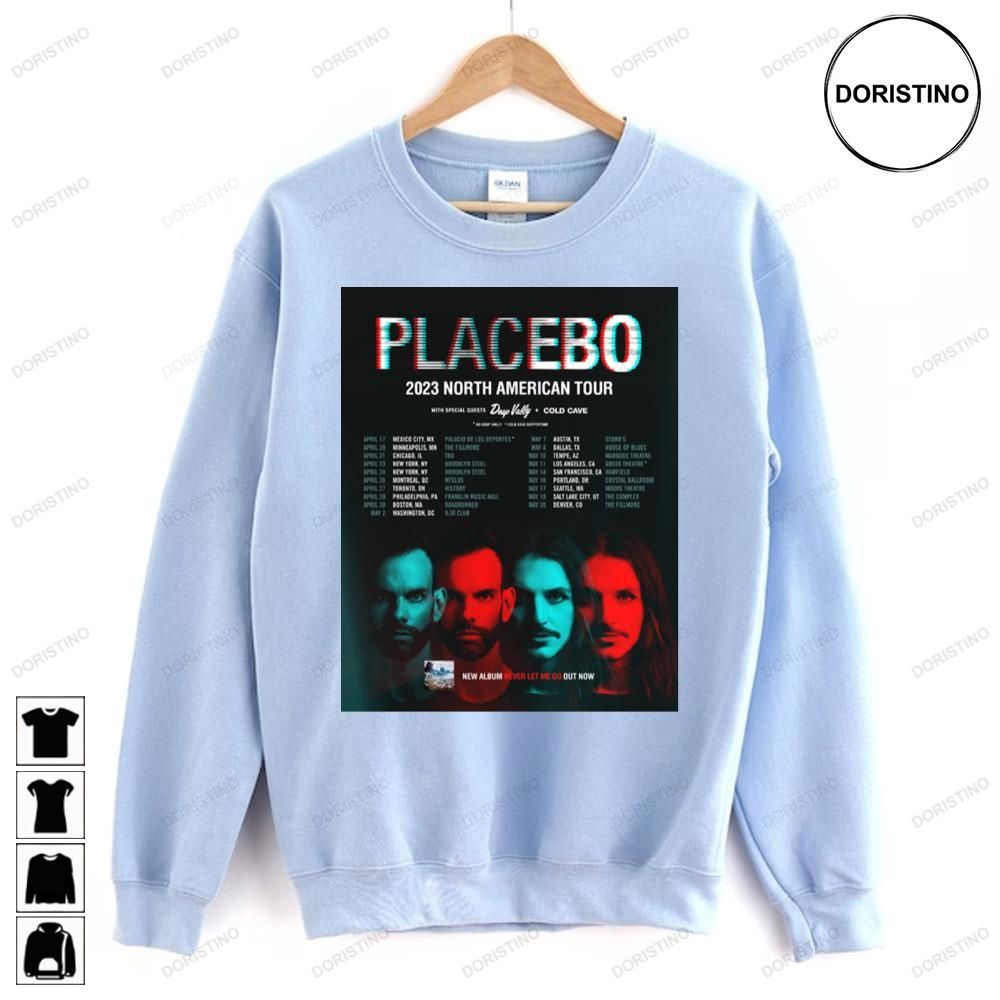 North American Dates Placebo Limited Edition T-shirts