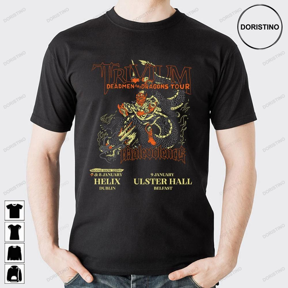 Deadmen And Dragons Trivium Limited Edition T-shirts
