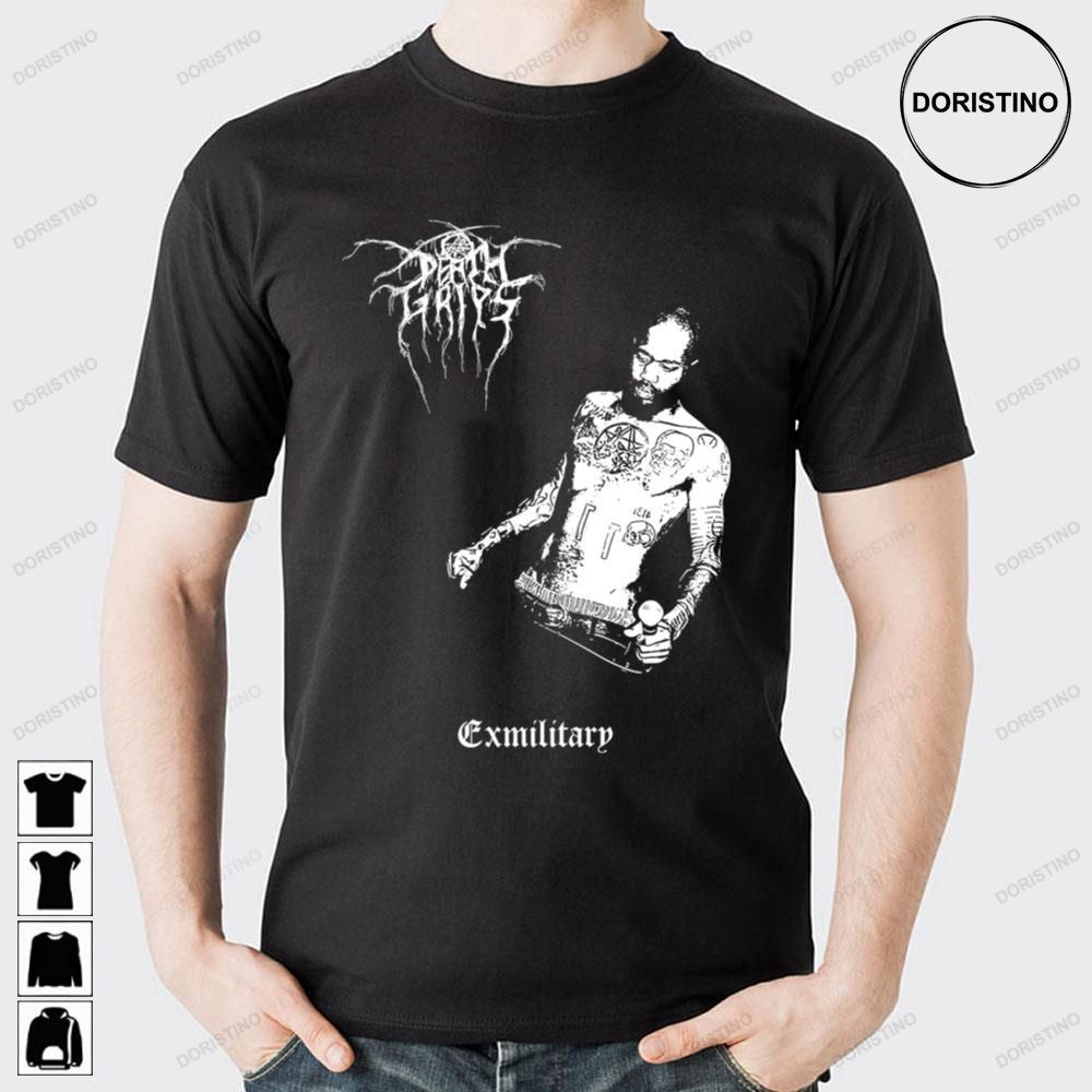 Death Grips Exmilitary White Limited Edition T-shirts