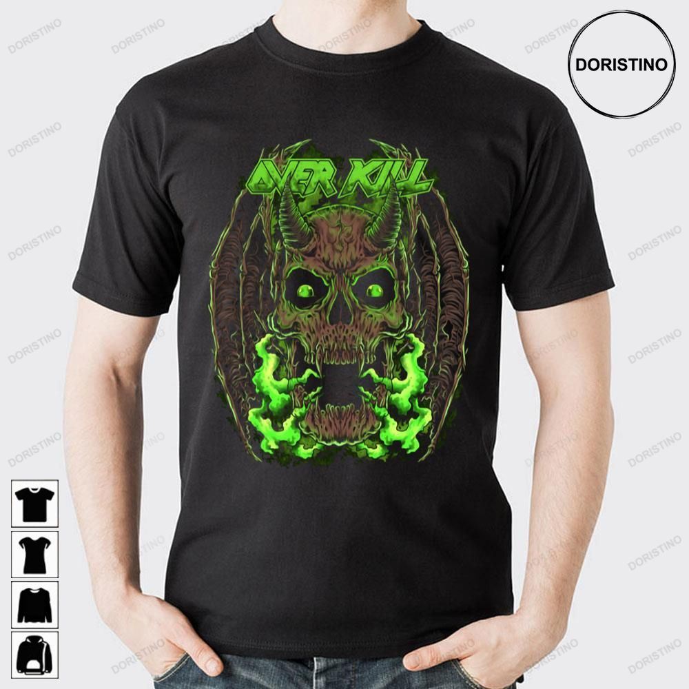 Devil Skull Over Kill Awesome Shirts