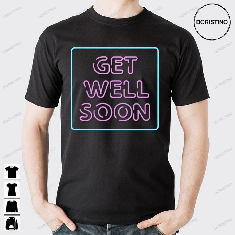 Get Well Soon Neon Sign Minimalistic Trending Style