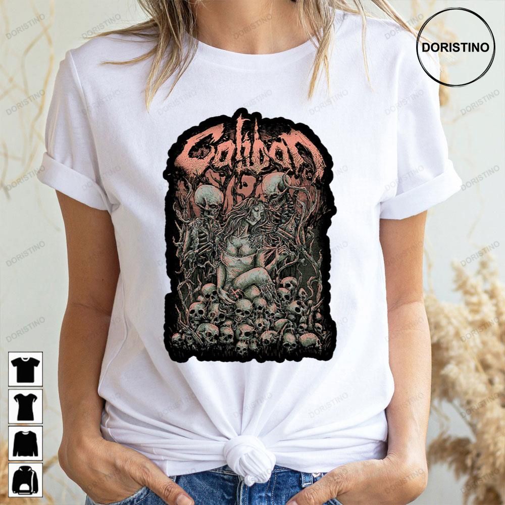 Girl And Skeleton Caliban Metalwork Limited Edition T-shirts