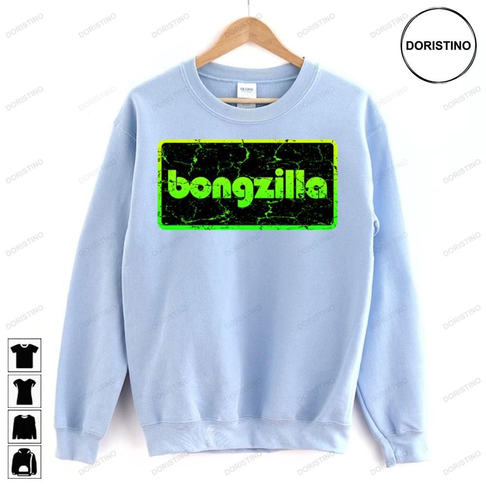 Green Black Logo Bongzilla Awesome Shirts