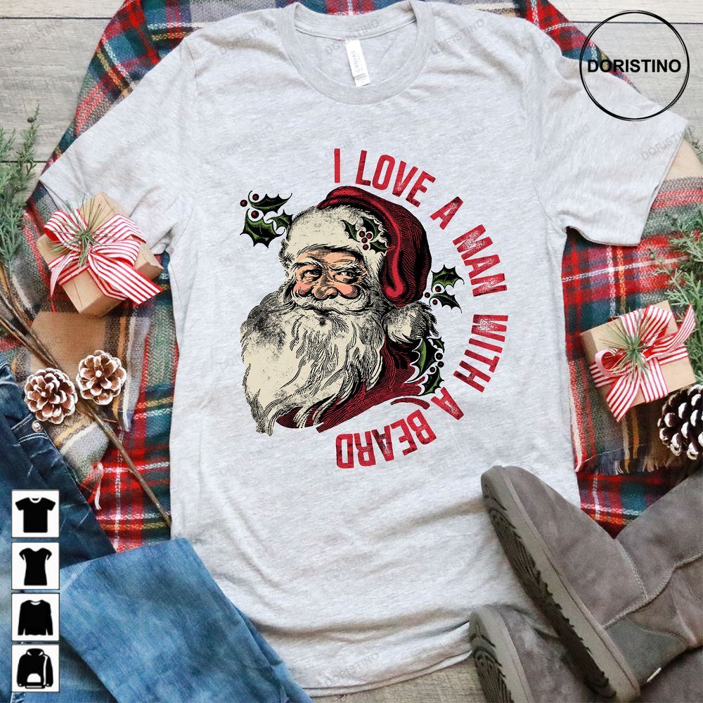 I Love A Man With A Beard Sublimation Design Download Trending Style