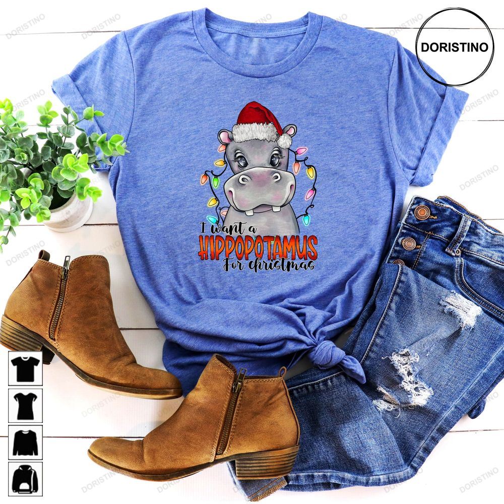 I Want A Hippopotamus For Christmas Christmas Lovers Limited Edition T-shirts