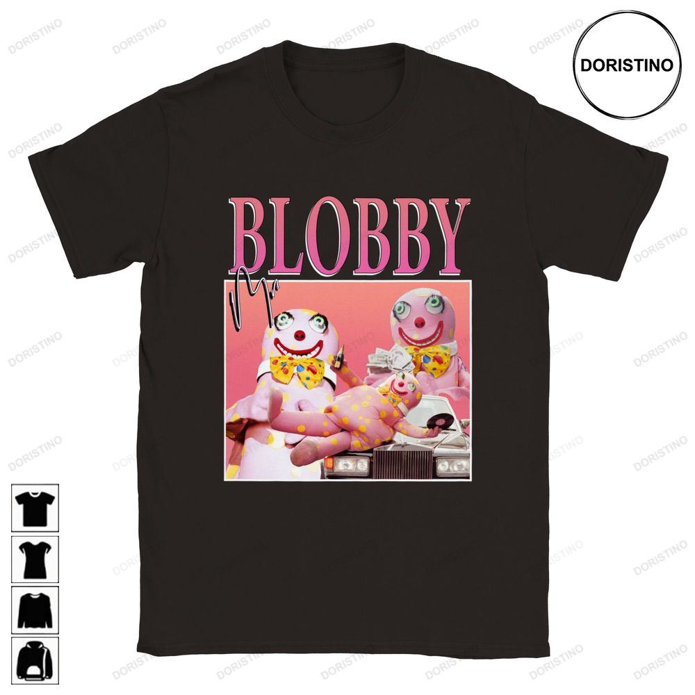 Mr Blobby Homage Top Funny Vintage Retro Limited Edition T-shirts