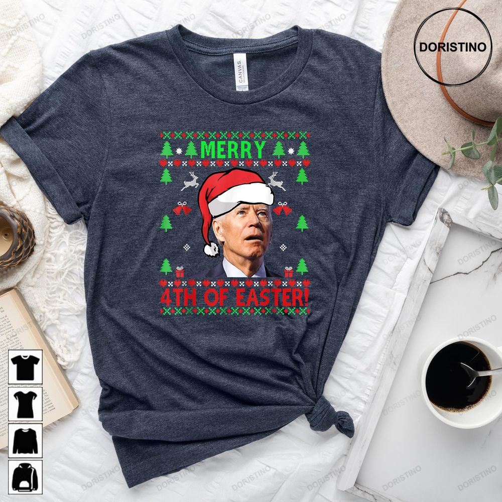 Santa Joe Biden Christmas Funny Happy 4th Of July Limited Edition T-shirts