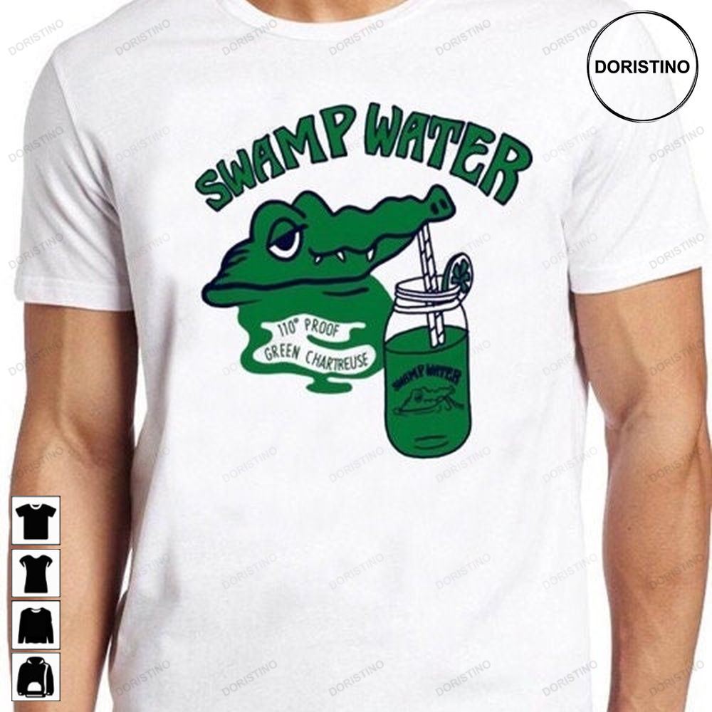 Swamp Water Music Punk Rock Cartoon Alligator Worn Limited Edition T-shirts