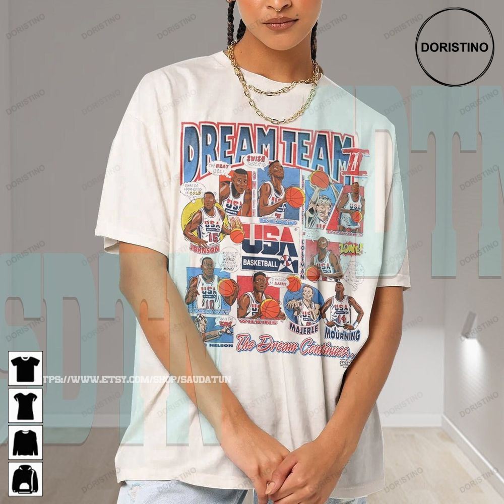 Vintage Dream Team 1992 Nba Unisex Shir For Man Awesome Shirts