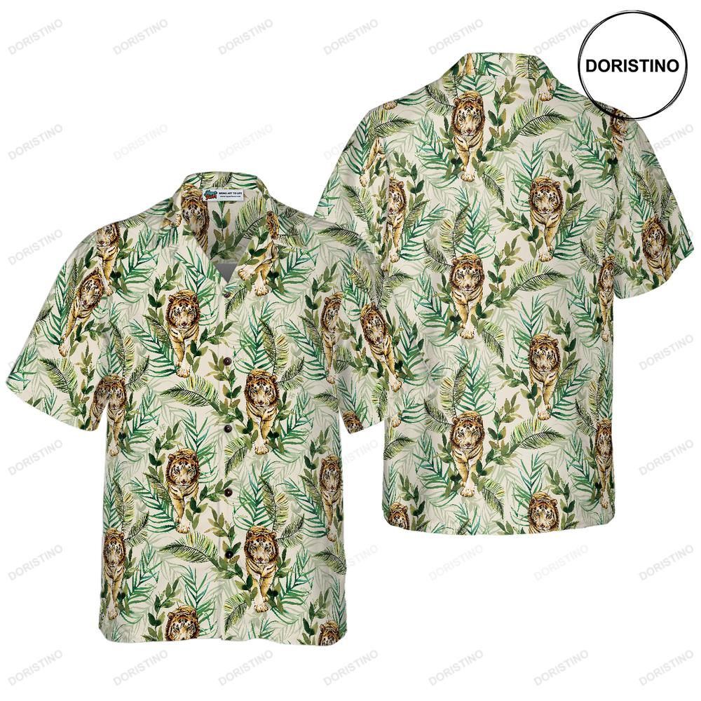 Tropical Jungle Tiger For Men Limited Edition Hawaiian Shirt
