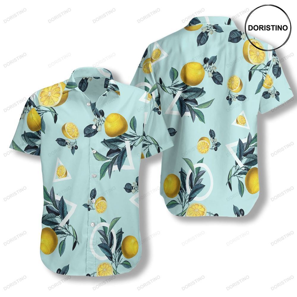 Tropical Lemon Pattern Hawaiian Shirt