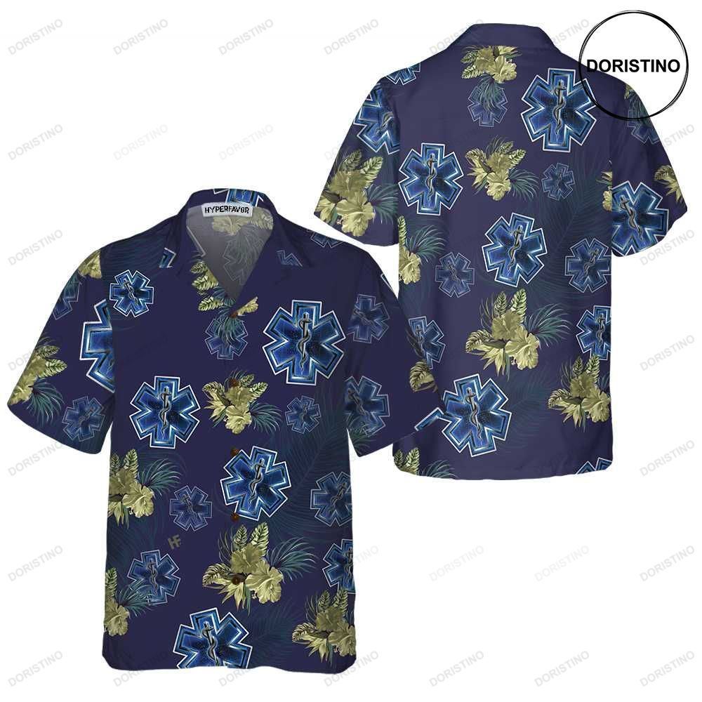 Tropical Paramedic Funny Parademic For Men Paramedic Gift Ideas Hawaiian Shirt