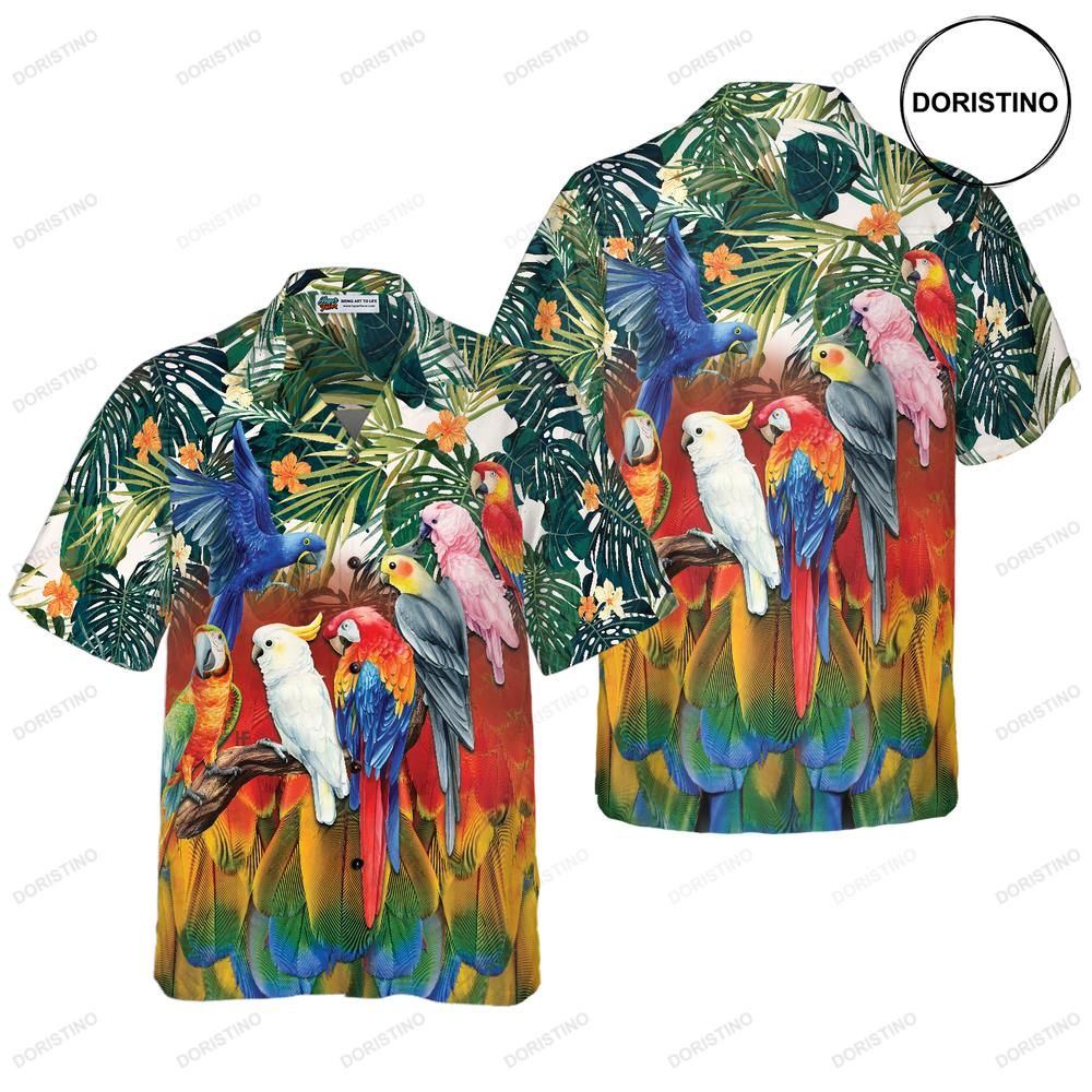 Tropical Parrot Birds Limited Edition Hawaiian Shirt