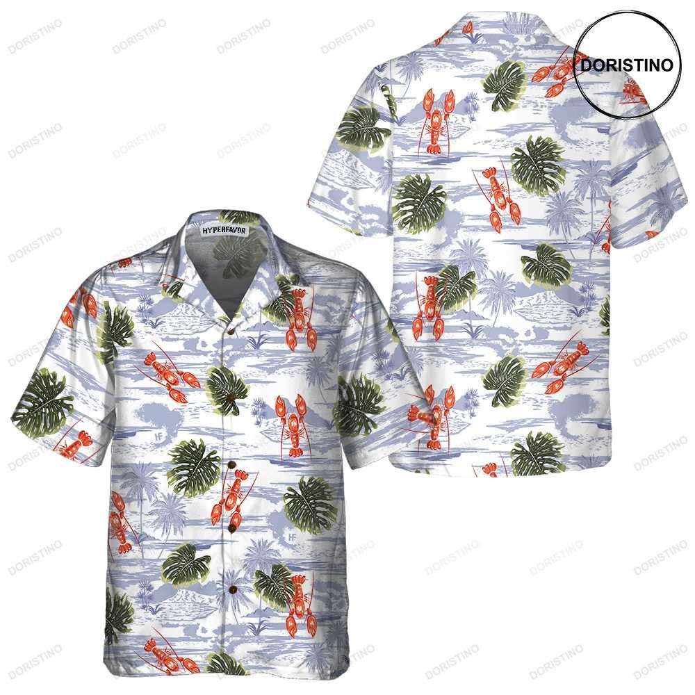 Tropical Pattern And Lobster Red Lobster For Men Women Gift For Lobster Lovers Limited Edition Hawaiian Shirt
